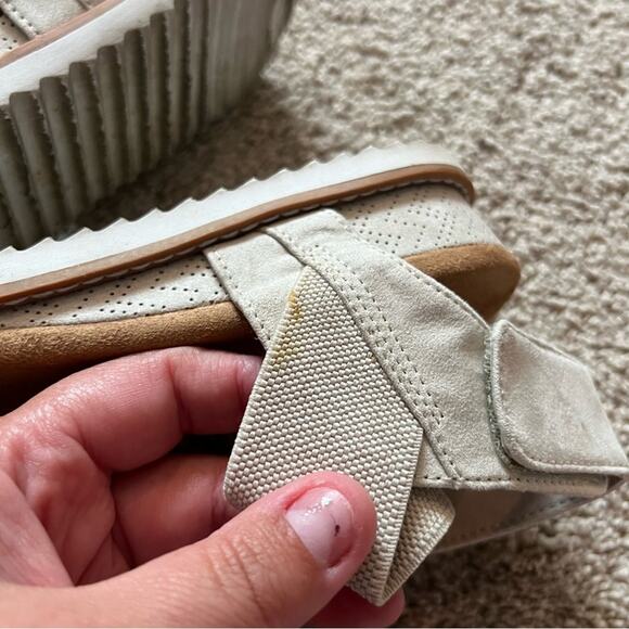 Skechers Memory Foam Open Toe Strappy Sandals Women's Size 10 Off White - Picture 8 of 15